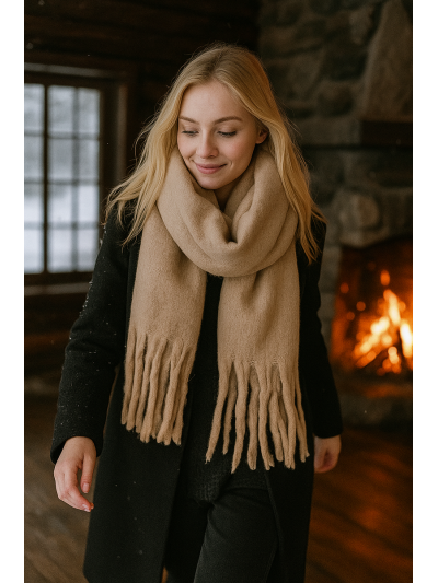 Scarf Szal-beige