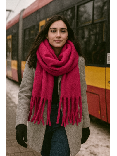 Scarf Szal-fuchsia