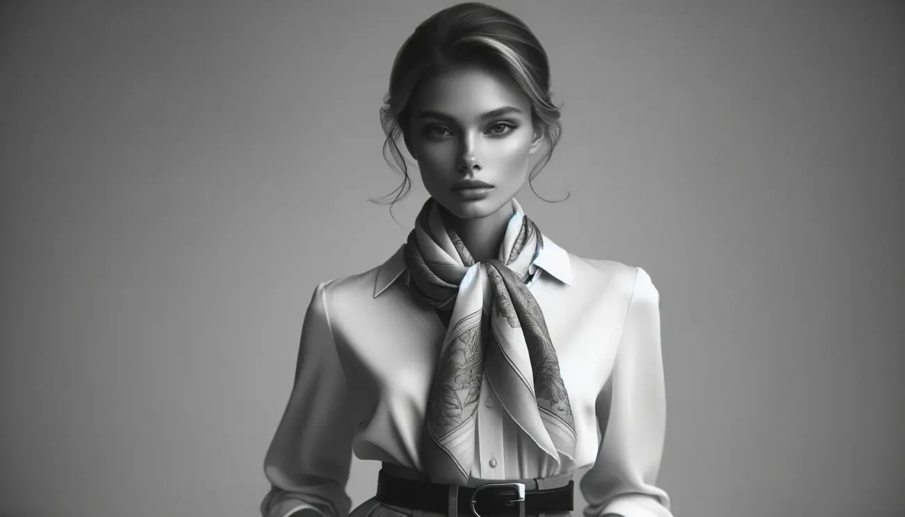 jak nosić apaszkę do koszuli