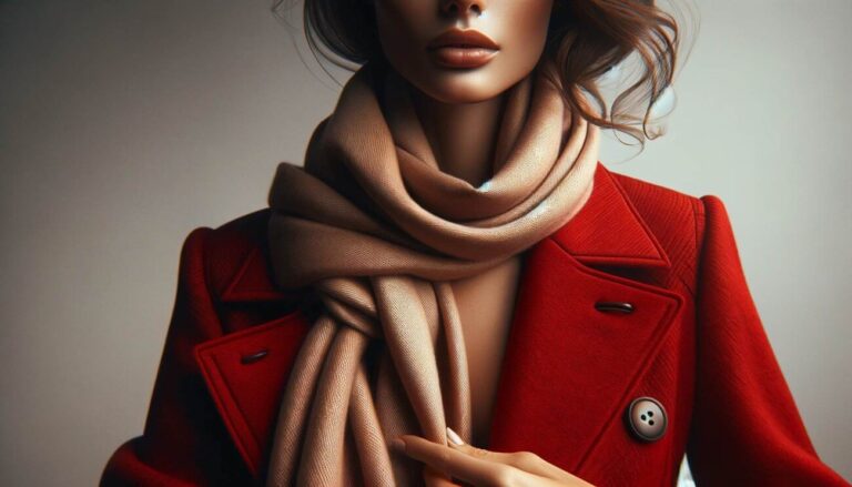 jaka apaszka do czerwonego płaszcza