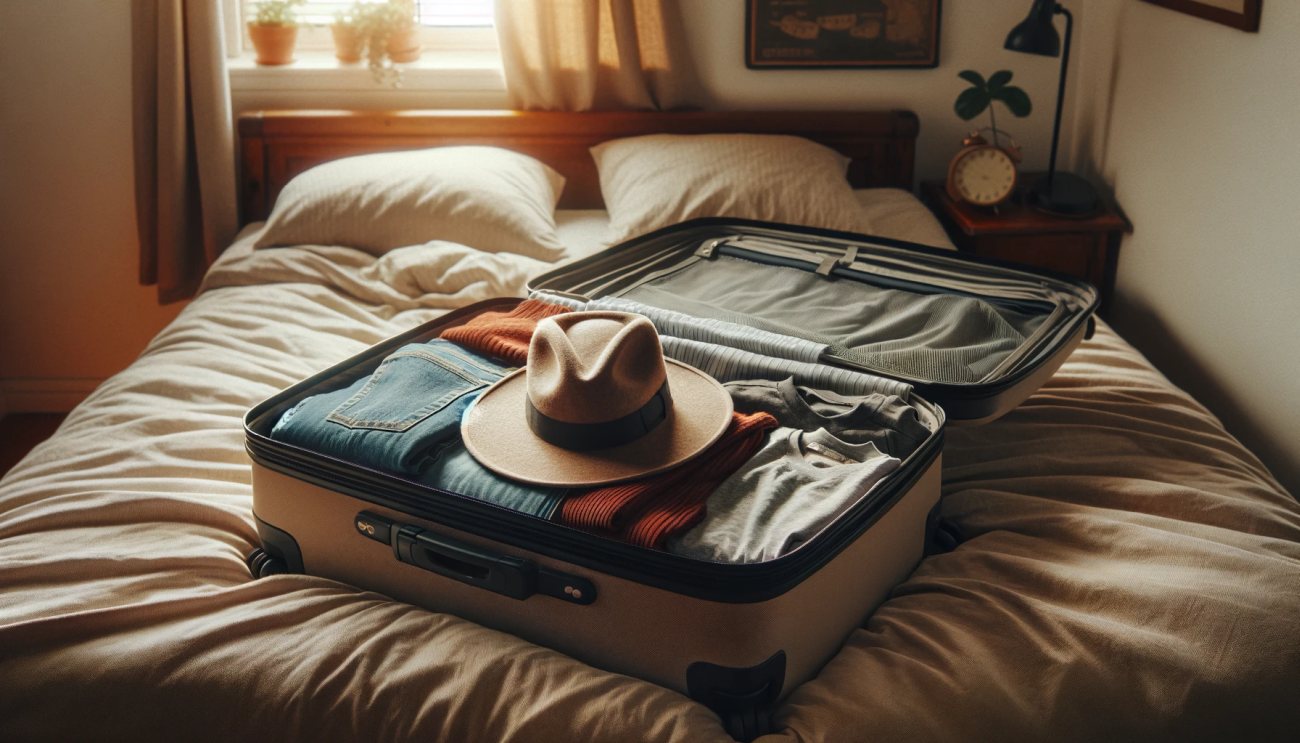 jak spakować kapelusz do walizki