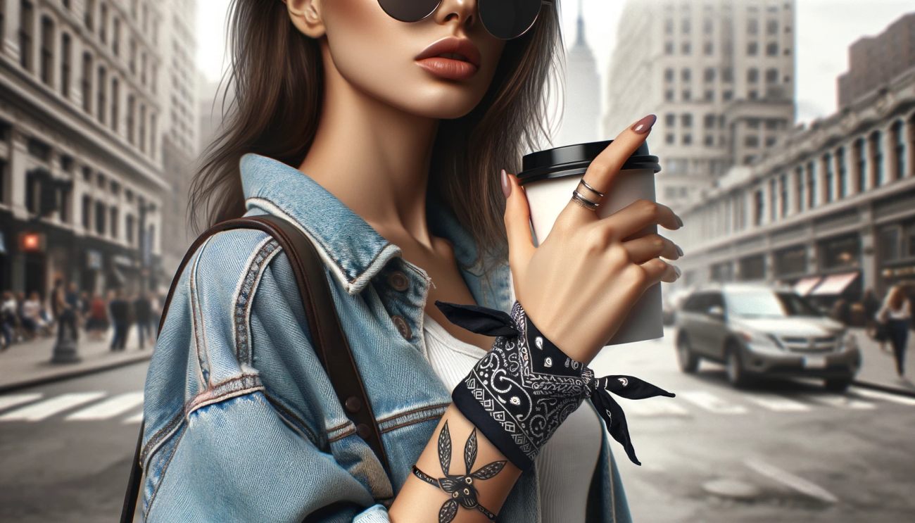 jak zawiązać bandanę na ręce