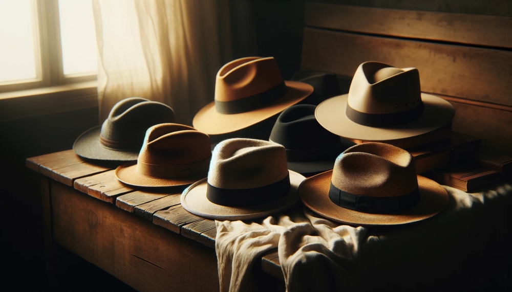 kapelusze na stole