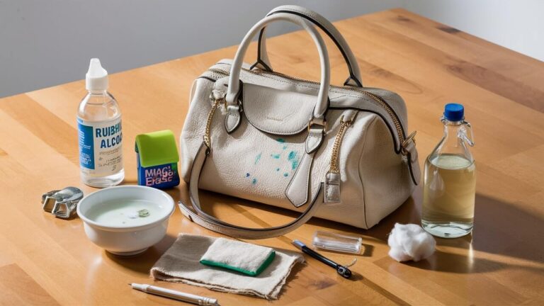 czym zmyć długopis z torebki