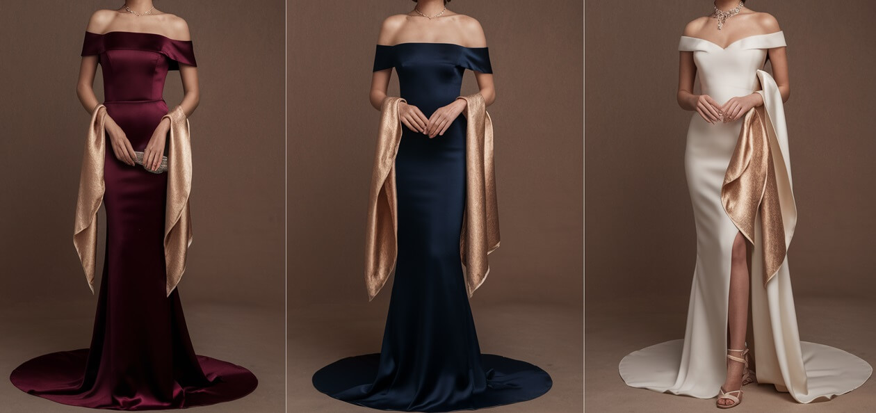 Jak wiązać szal do sukienki wieczorowej?