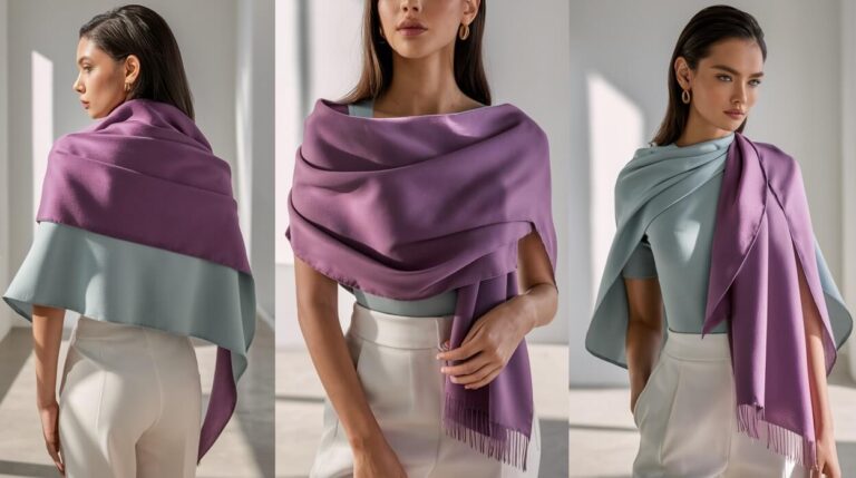 Jak wiązać szal na ramionach