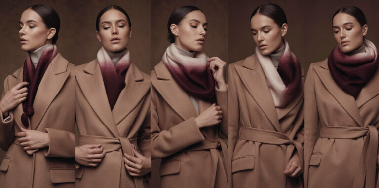 Jak wiązać szalik do płaszcza damskiego