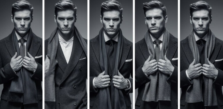 Jak wiązać szalik do płaszcza męskiego