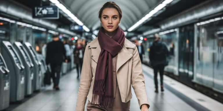 jaki szalik do beżowej kurtki