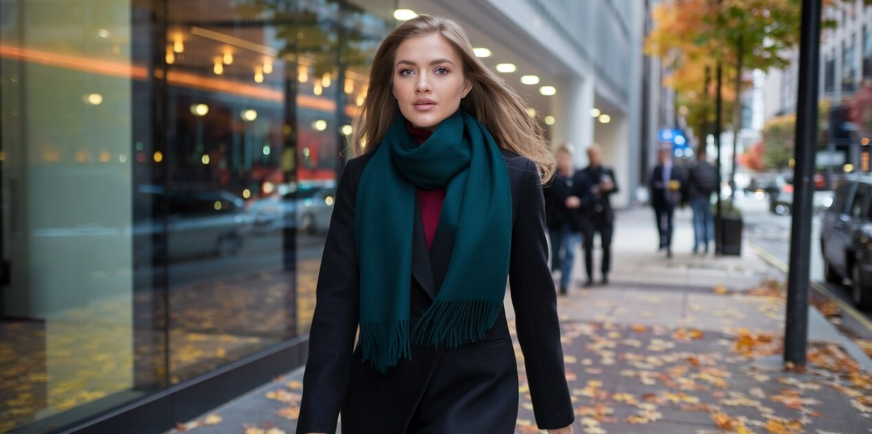 Jaki szalik do czarnego płaszcza