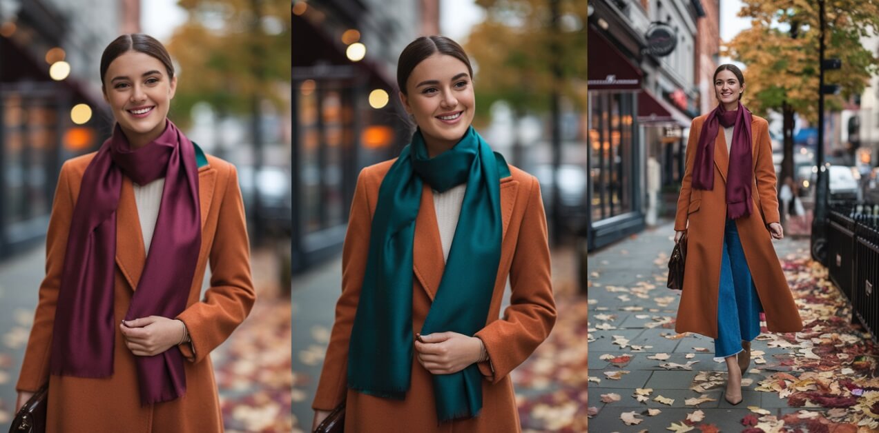 Jaki szalik do rudego płaszcza