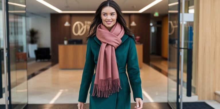 Jaki szalik do zielonego płaszcza