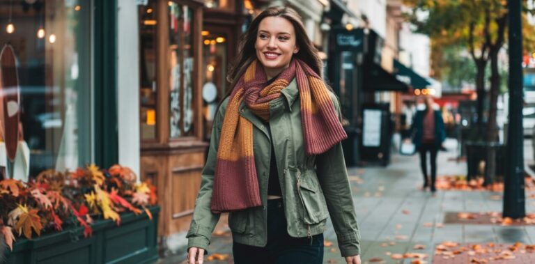 Jaki szalik do zielonej kurtki?